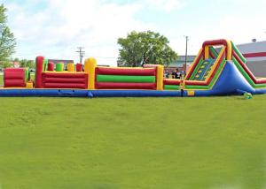 Quality Long Outdoor Assault Course / Inflatable Obstacle Course With Waterproof Material for sale