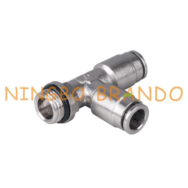 Buy Pneumatic Air Hose Fittings Male Run Tee 1/8'' 1/4'' 3/8'' 1/2'' at wholesale prices