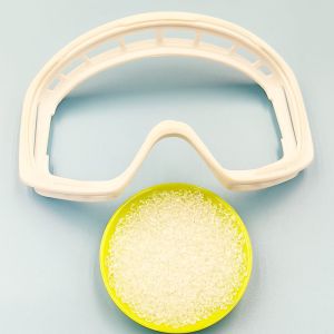 Quality TPU raw material is for swimming goggles, with moderate hardness: Shore 65A-85A, soft and comfortable, skin-friendly, elastic, resistant to hydrolysis for sale