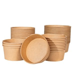 Disposable Takeaway Paper Cup Bowl Packaging Custom Printed