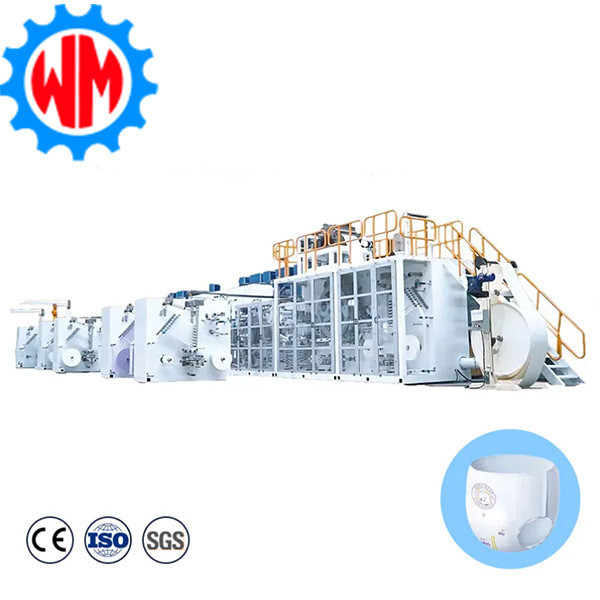 Buy WM-A1126 Adult Diaper Manufacturing Machine 4D Dynamic 480KW Capacity at wholesale prices
