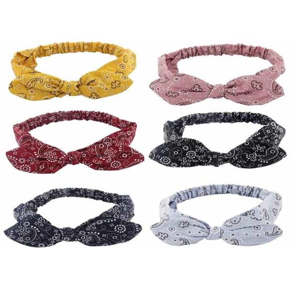 Buy vintage hair bands Bunny Ears Headband accessories Women's elastic knot Headband hoop Autumn/Winter hair accessories at wholesale prices
