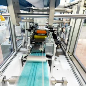 380V 3 Ply Mask Production Machine 13KW Fully automation Two Into One
