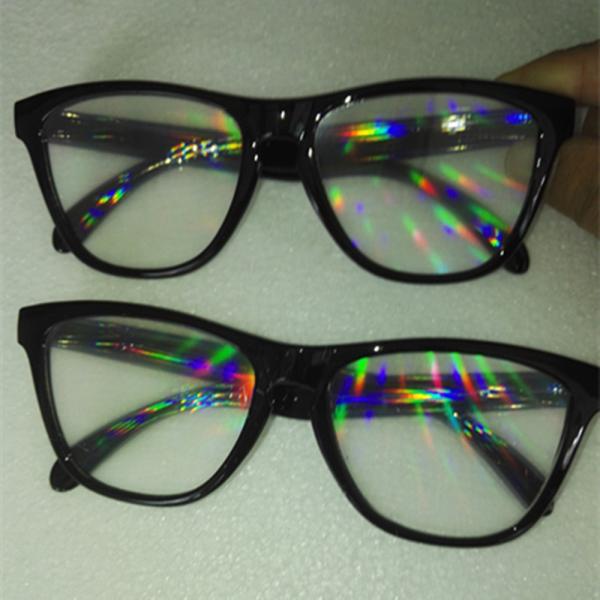Light Weight 3D Fireworks Glasses , Reusable Star Smile / Heart Diffraction Glasses