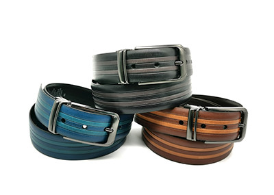 Buy Business Men Clamp Pin Buckle Belt With Embossed Strap at wholesale prices