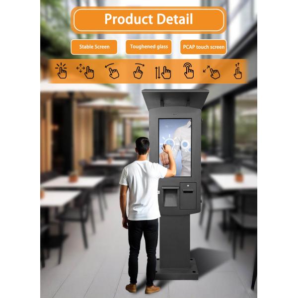 Outdoor Touch Screen Payment Kiosk Waterproof Ip65