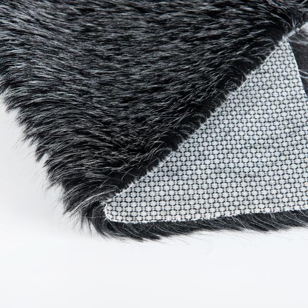 70-80mm Pile Length Acrylic Hair Tippy Dyeing Synthetic Fur Fabric for Winter Coat