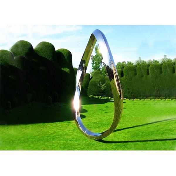 Metal Garden Contemporary Steel Sculpture Oxidised And Mirror Polished Stainless Steel