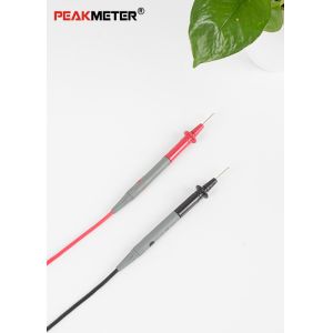 Electrical Multimeter Test Probes Gold Plate Wire Pen Cable Red + Black