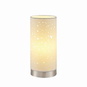 Tall Cylinder Lamp With Chrome Base