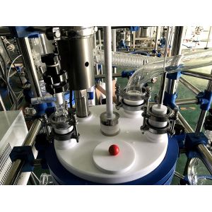 Customized Jacketed Glass Reactor Vessel Ultrasonic Biodiesel Continuous