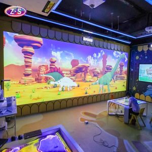 Continuous Content Updates Drawing Interactive Wall Games Multi Scenario