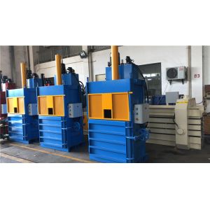 plastic waste flakes hydraulic compress/compactor baler