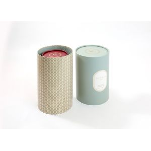 Beauty Cylindrical Paper Tube Box Round Recyclable With Silk