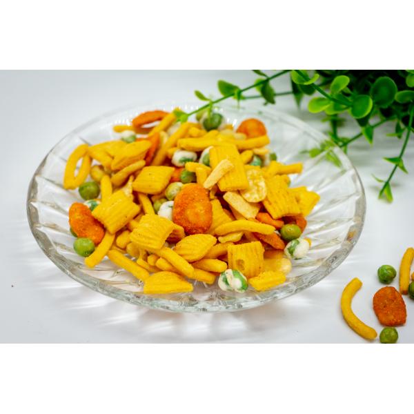 Wholesale Yellow Cracker Mixed Peanuts Peas Broad Beans Snacks Oriental Mix Nut