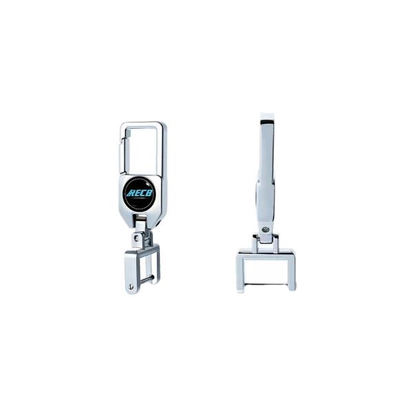 Silver​ Durable Antirust​ Car Keyring Accessories Heavy Duty Carabiner Keychain