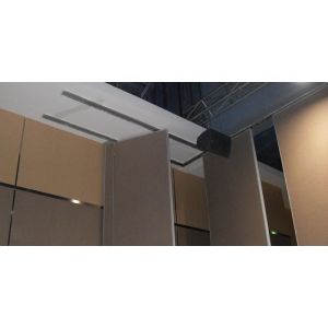 Commercial Furniture Accordion Foldable Partition Wall 1230mm Panel Width