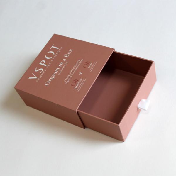 Buy Custom Cardboard Sliding Lid Fragrance Gift Box With Ribbon at wholesale prices