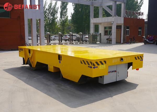 No Rail Electric Steerable 30 Ton Trolley Platform