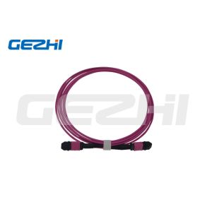 12Core Data Center Om4 Red Rose Round Mtp Mpo Optical Cable Patch Cord