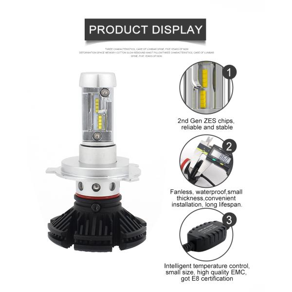 7S Auto 8000K Car LED Headlight Bulb , 12pcs H4 LED Headlight Conversion Kit