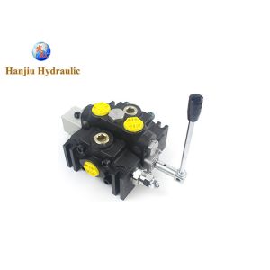 China Hydraulic Directional Control Valve 53gpm DCV Section Valve 1 Rotary Handle Spool Manual Control Type SAE Ports on sale