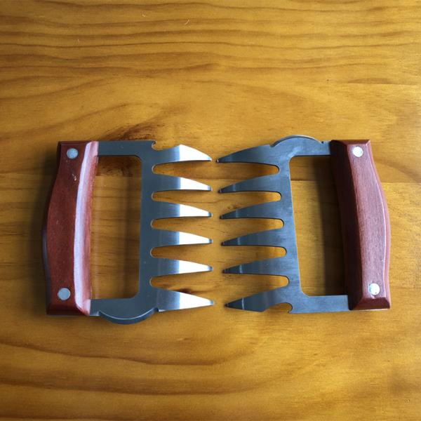 High Quality Meat Shredding SS Meat Claws Stainless Steel Metal Pulled Pork Bear Barbecue Bear Paw Shredder
