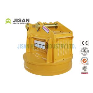 Electro Metal Scrap Lifting Magnet , Ripper Hydraulic Excavator Magnet