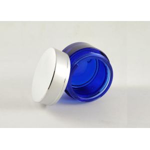 Skin Care Glass Cosmetic Cream Jar , Empty Glass Cream Containers