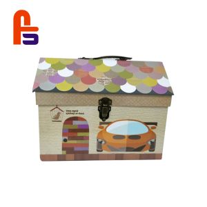 Cute Design Toy Double Side Offset Paper Materials Cardboard Suitcase Box