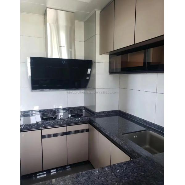 Modern Blue Granite Stone Slabs Prices for Natural Blue Pearl Countertop Renovation