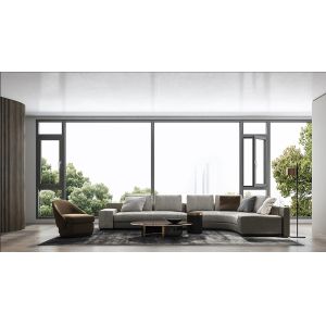 Powder-Coated Insulated Aluminium Window Frames Low-VOC Coating