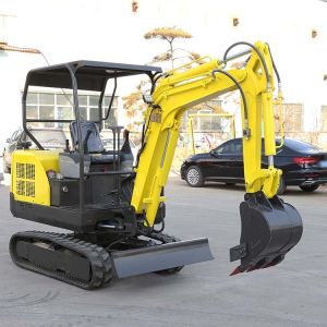 Multiurpose Mini Hydraulic Excavator 20kw 2.5tone with Retractable Shoes