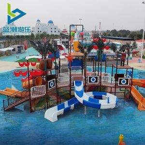 Customized Children Aqua Playground Fiberglass Slide Style Water Park Equipment