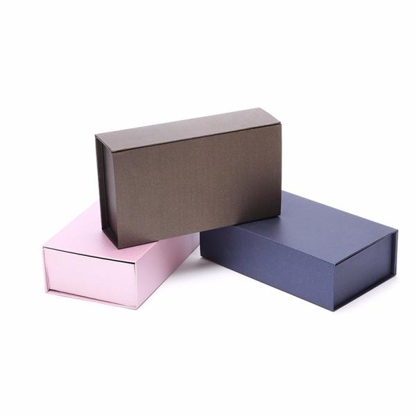 Custom Large Book Shape Paper Cardboard Magnetic Folding Gift Box Packaging with Ribbon Tie for Handbags for Clothes for Makeup