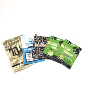 VMPET 4c Printing 120 microns Plastic Pouches Packaging With Logo