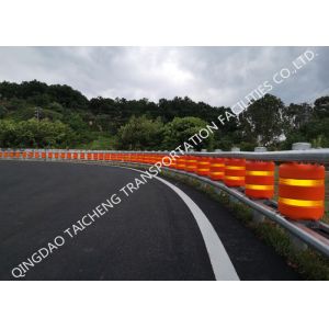 Detachable Median Strip Rolling Roller Crash Barrier Eva Materials