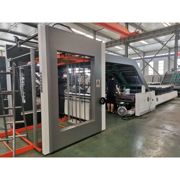 Corrugated Cardboard Flute Laminator Machine , Glue Lamination Machine