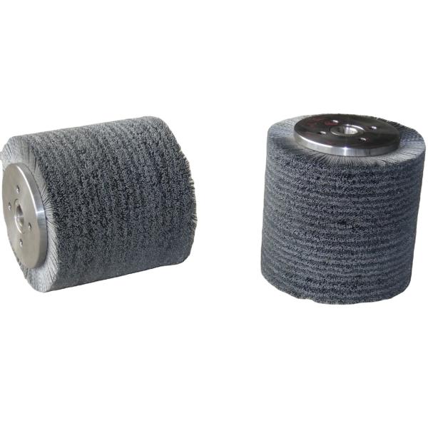 Buy 240 Grit Abrasive Nylon Wire Filament  Round Cylindrical Roller Brush at wholesale prices