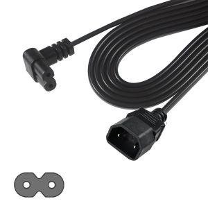 Right Angle C7 to C18 Power Cable for Small Appliances