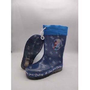 OEM Waterproof Childrens Gum Boots Kids Wellies With Removable Linings