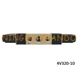 4V320-10 5/2 Way 3/8" Double Coil Electrical Solenoid Valve Internally Piloted