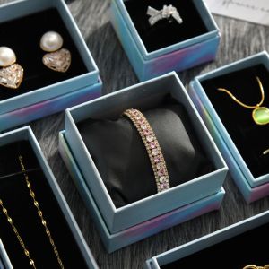 Customized Logo Jewelry Boxes Women's Necklace Earrings Ring Beautifully