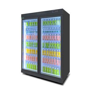 Swing Glass Door Visicooler Beverage Fridge With Digital Controller