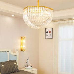 Nordic Circular Electroplating Pendant Lights Modern E14 Light Source