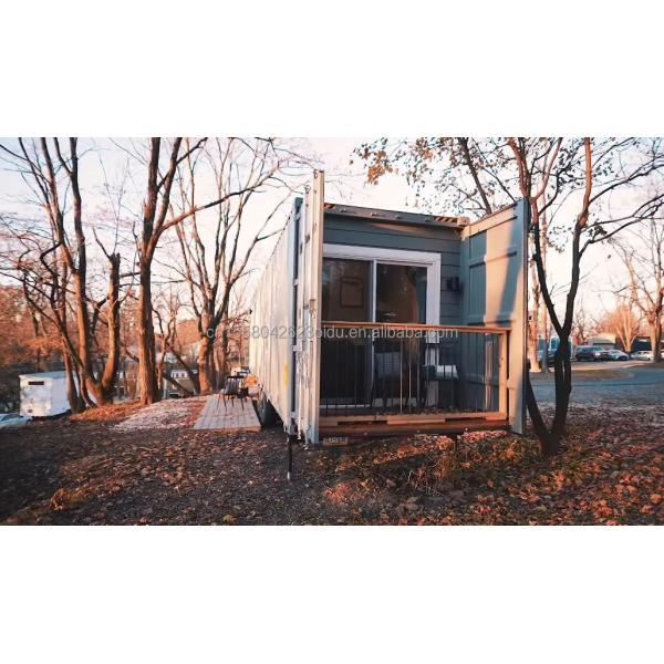 40ft Shipping Container Transformation for a Convenient Family Home Bedroom Living Room Kitchen and Bathroom Included