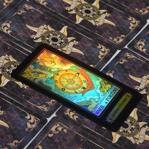 Customized Laser Tarot Gold Foil Card Holographic CMYK Printing