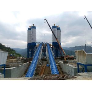 HZS60 Electric Concrete Mixing Plant with Core Motor Components for ≤60m3/h