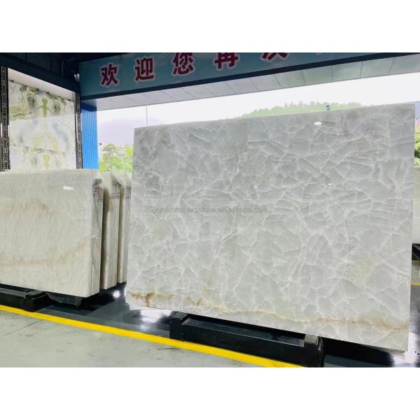 Interior Home Wall Paneling Decor with Modern Backlit Onyx Marble TV Background Panel