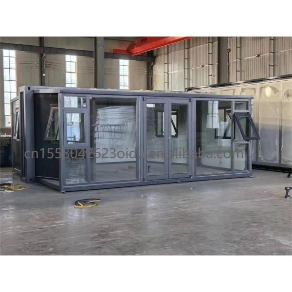 Residential or Office 20ft Expandable Container House with Two Bedrooms and Aluminum Alloy Windows in Modern Style